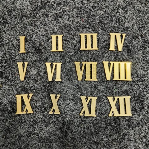 Golden Acrylic Roman Numbers