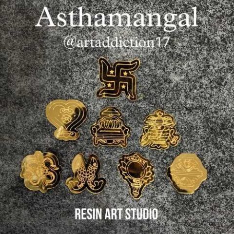 Astha Mangal Outline with Engraving