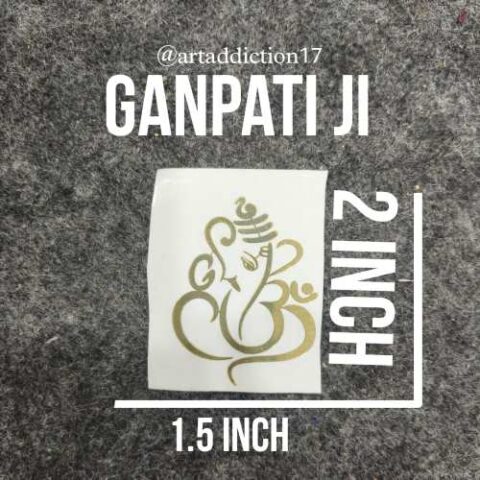 Ganesh Ji metal stickers