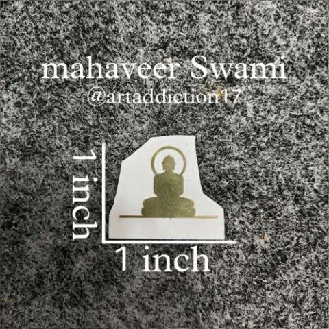 Mahavir Swami Metal Sticker