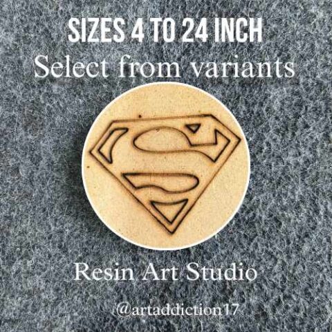 Super Man Icon Pre Marked MDF Base