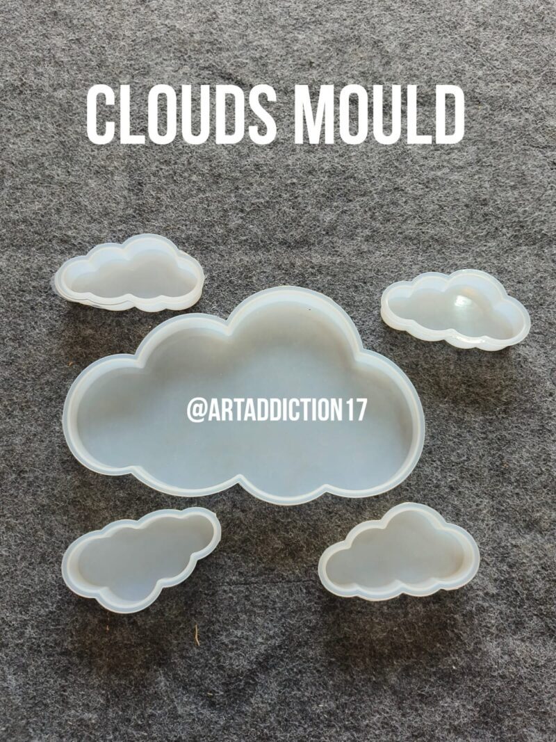 cloud shape silicone mould for resin and baking