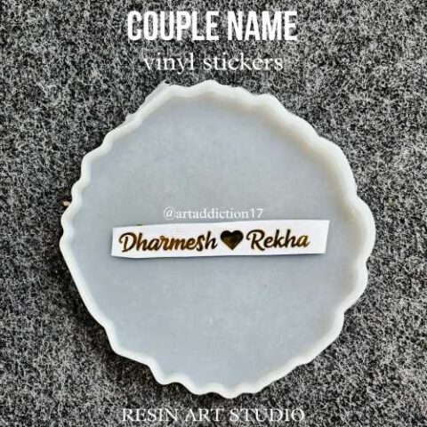 Couple Name Vinyl Sticker