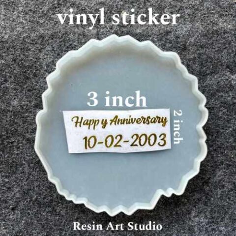 Happy Anniversary with Date Vinyl Sticker