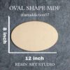 Oval Shape MDF base for name plate, ideal for resin art and DIY crafts, by Resin Art Studio by ArtAddiction17