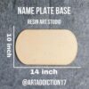 MDF Base U Shape, ideal for DIY crafts and resin art projects, by Resin Art Studio by ArtAddiction17