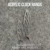 Silver Acrylic Butterfly Clock Hands