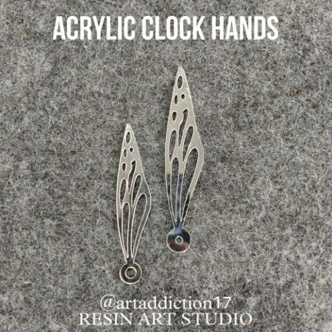 Silver Acrylic Clock Hands