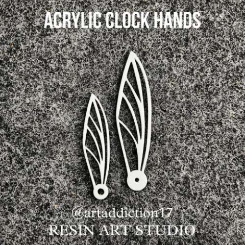 White Acrylic Clock Hands