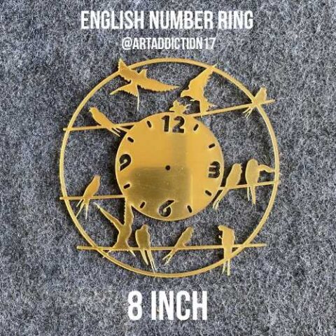 English Numbers ring 8 inch