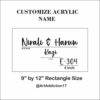 Customize Nameplate Acrylic Name Cutout