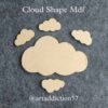MDF base in cloud shape, crafted for artistic projects by Resin Art Studio by ArtAddiction17