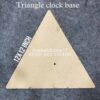 Triangle MDF Wall Clock Base