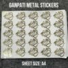 Ganpati Ji metal sticker