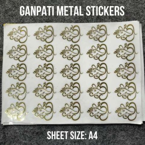 Ganpati Ji metal sticker