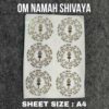 Om Namah Metal Sticker