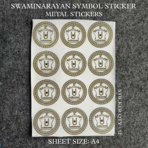 Swaminarayan Icon Metal Stickers