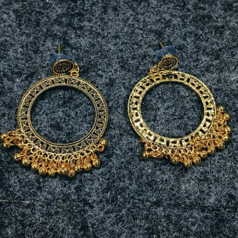 Big Round Jhumka Earrings