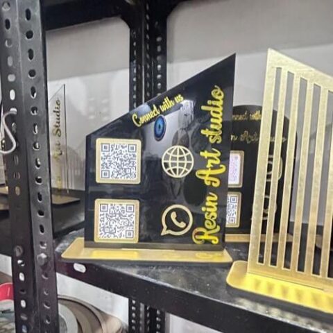 Personalized QR Code Display Holder