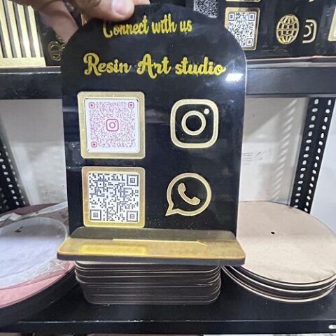 Tabletop QR Code Payment Stand