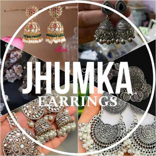 Handcrafted Resin Jhumka Earrings – Stylish & Lightweight Jewelry