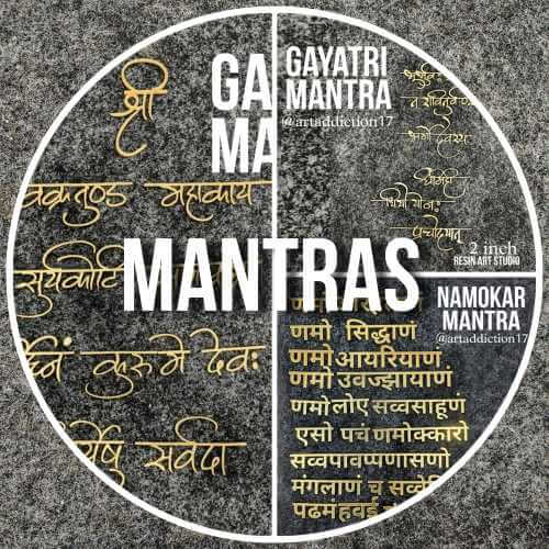 Mantras – Spiritual and Decorative Resin Art Designs