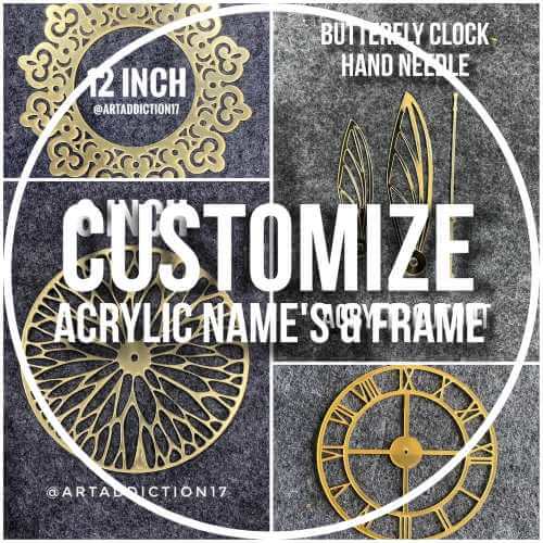 Custom Acrylic Nameplates & Frame Cutouts – Personalized Laser-Cut Designs