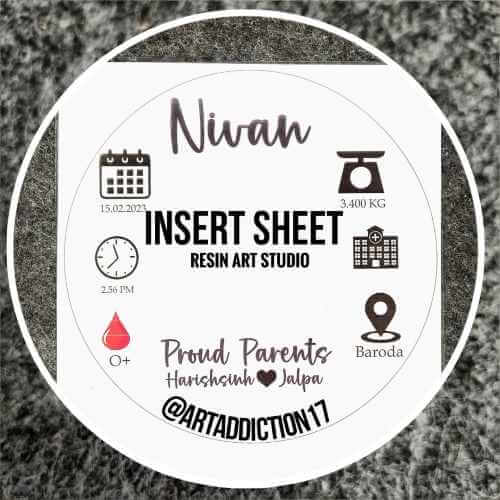 Insert Sheet for Resin Art – Customizable Sheets for Creative Projects