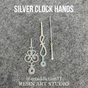 Silver clock hands Clock Metal Hands for Clock (Set of 1)
