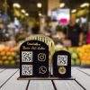 personalized social media qr code stand