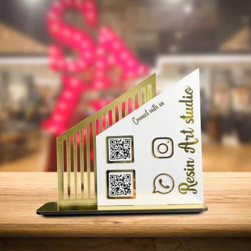 QR Code Stand Front Display qr code stand