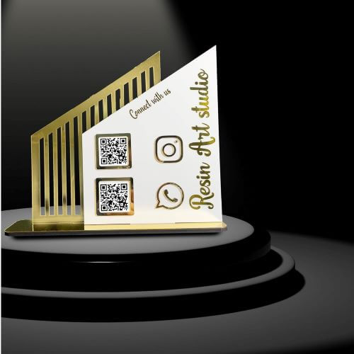 QR Code Stand for Shop Counter qr code stand for shop